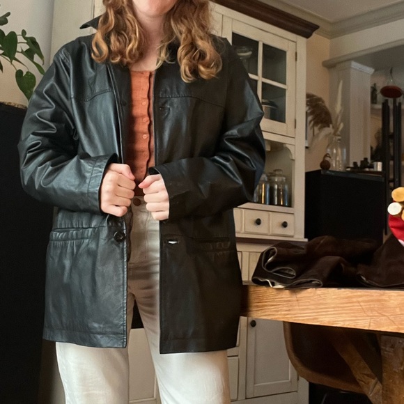 100% genuine black leather jacket - Picture 6 of 7